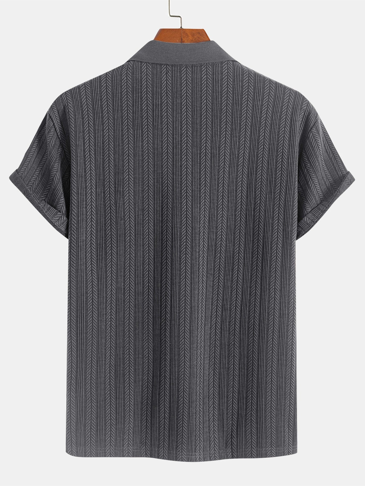 OLIVER | Polo with herringbone texture