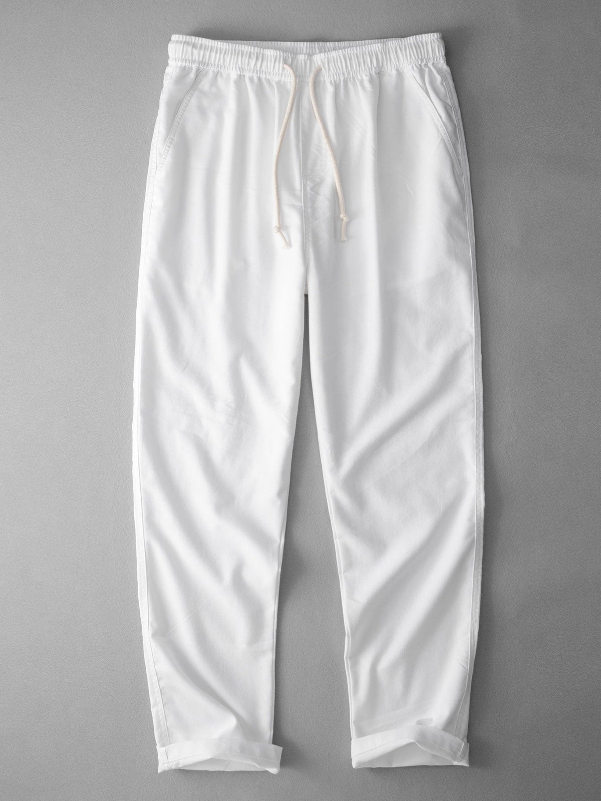 SOPHIA | Straight-leg pants with linen blend