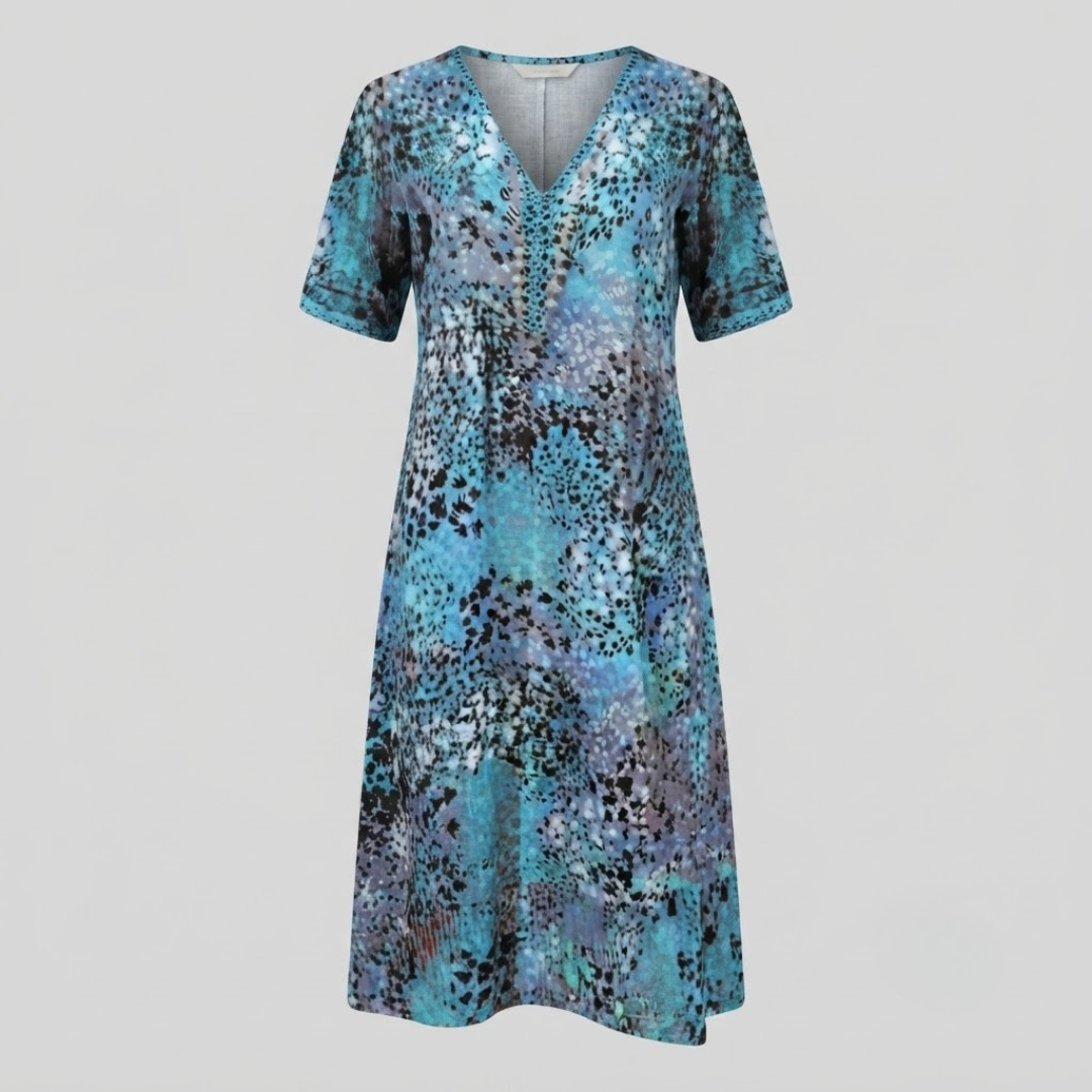 MAYA | Midi dress with vibrant print