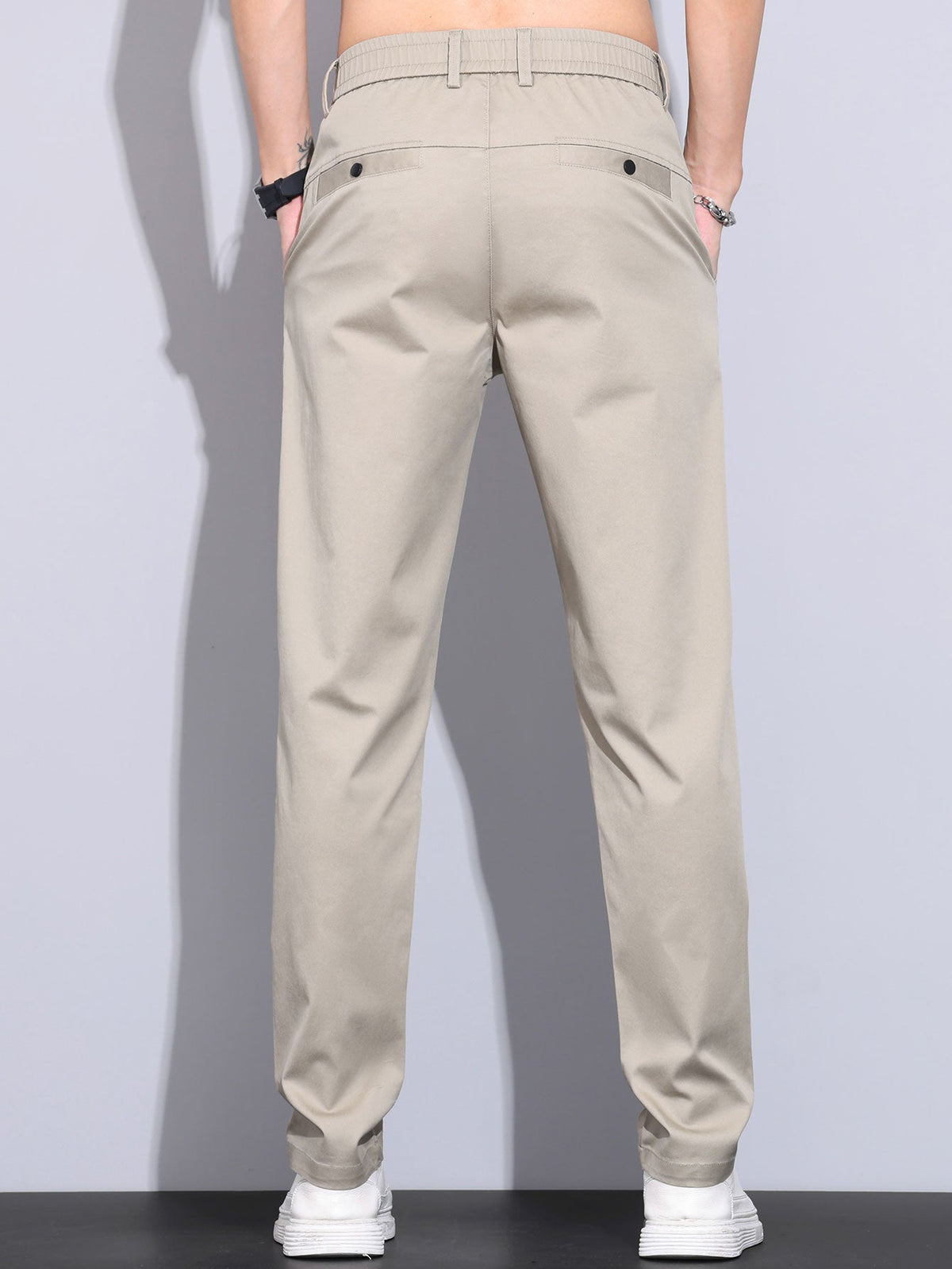 LILY | Straight pants with elastic waist