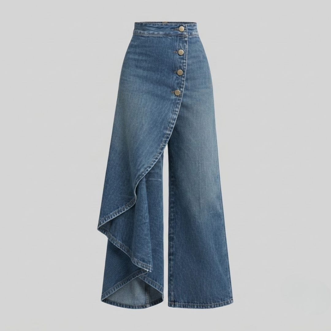 CHARLOTTE | Slim wrap jeans with stretch