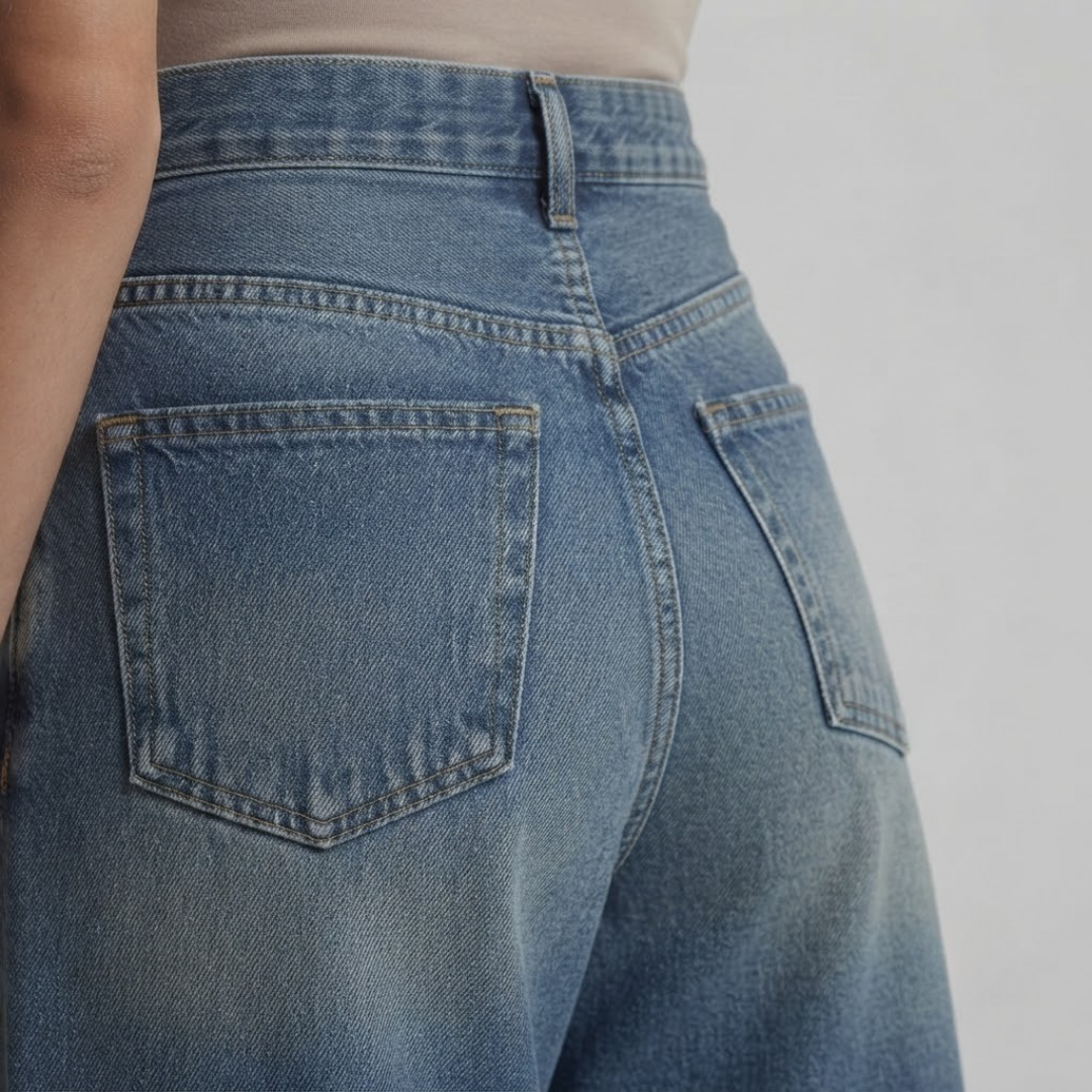 CHARLOTTE | Slim wrap jeans with stretch