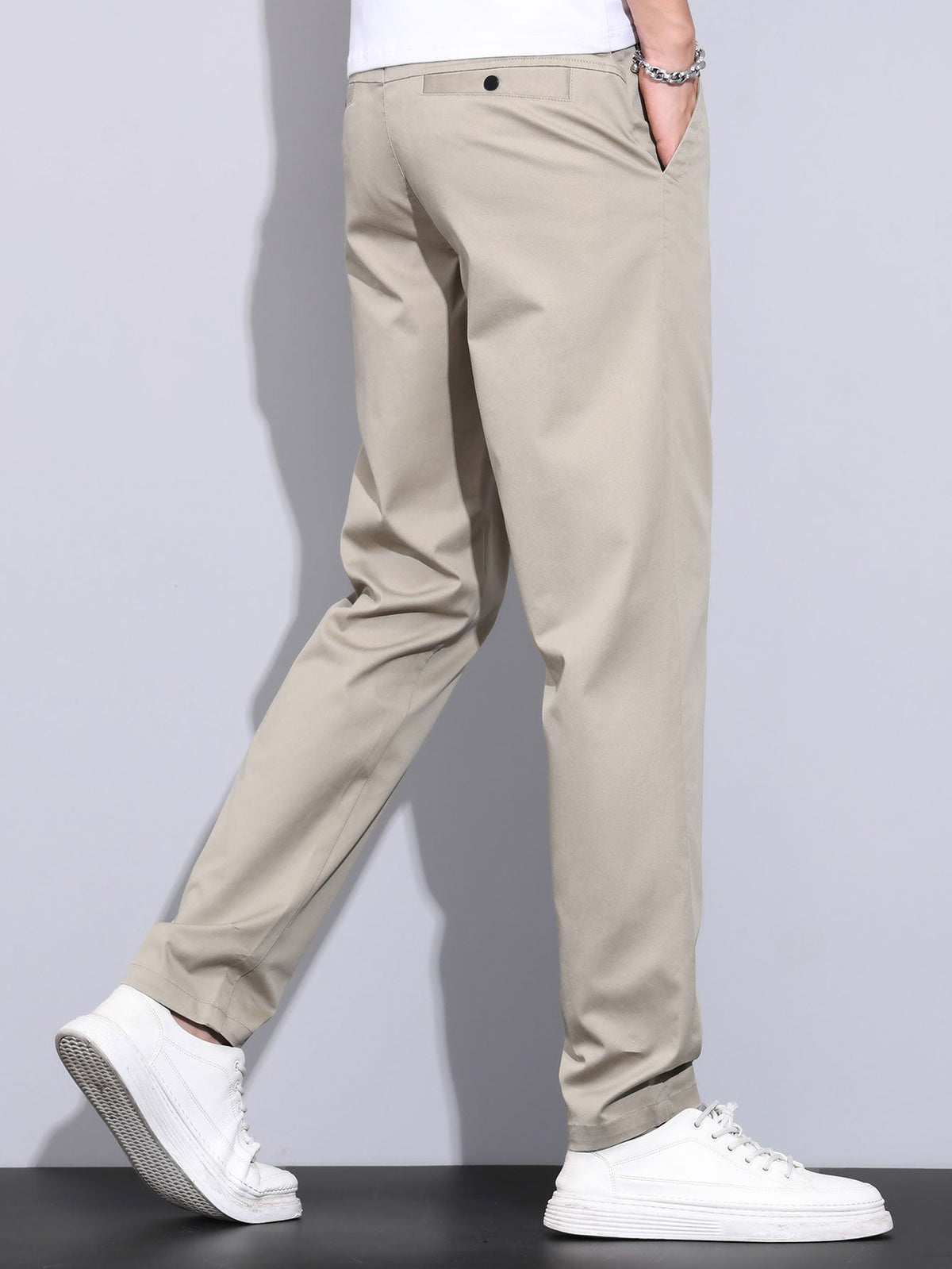 LILY | Straight pants with elastic waist