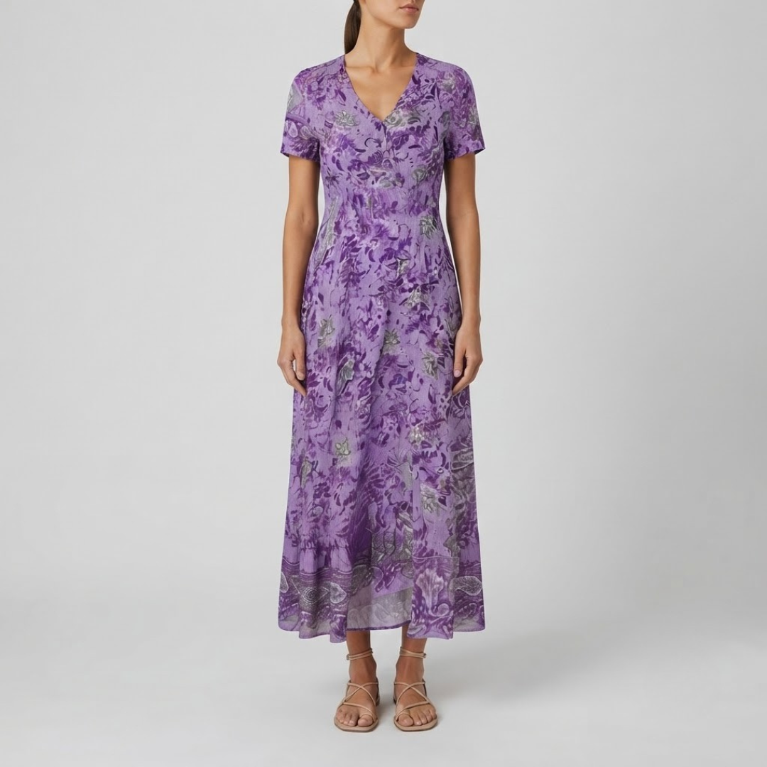 WIENA | Midi dress with floral print
