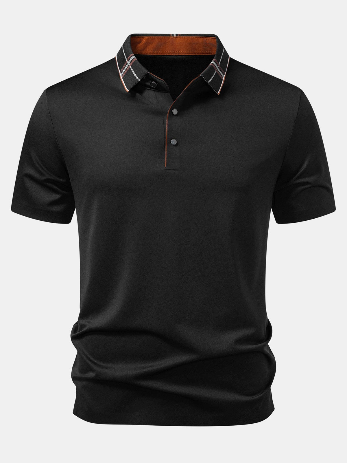 ELIJAH | Polo with plaid collar