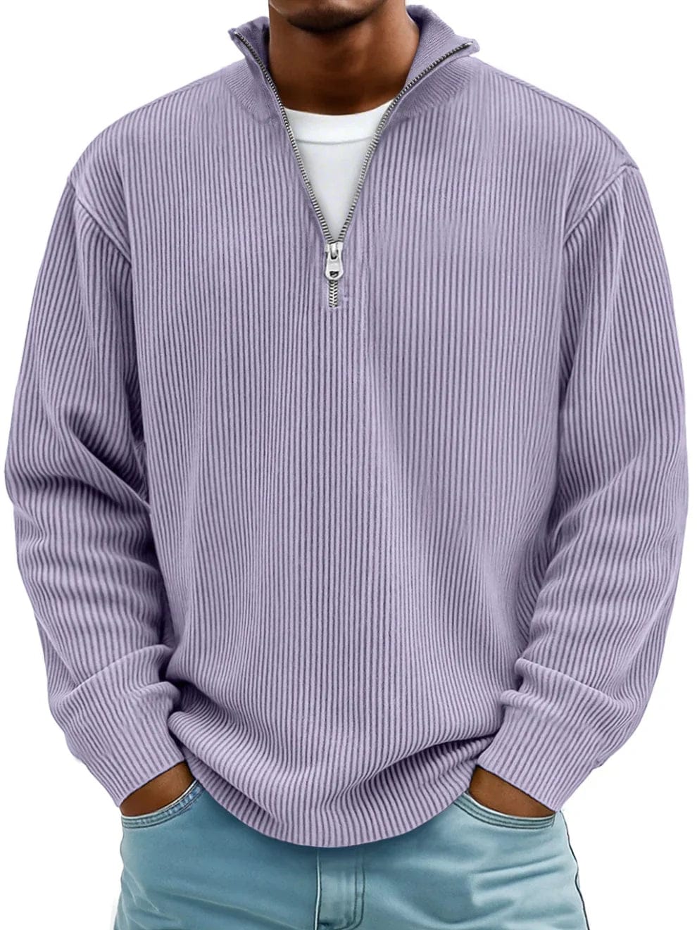 LIAM | Pullover with ribbed texture