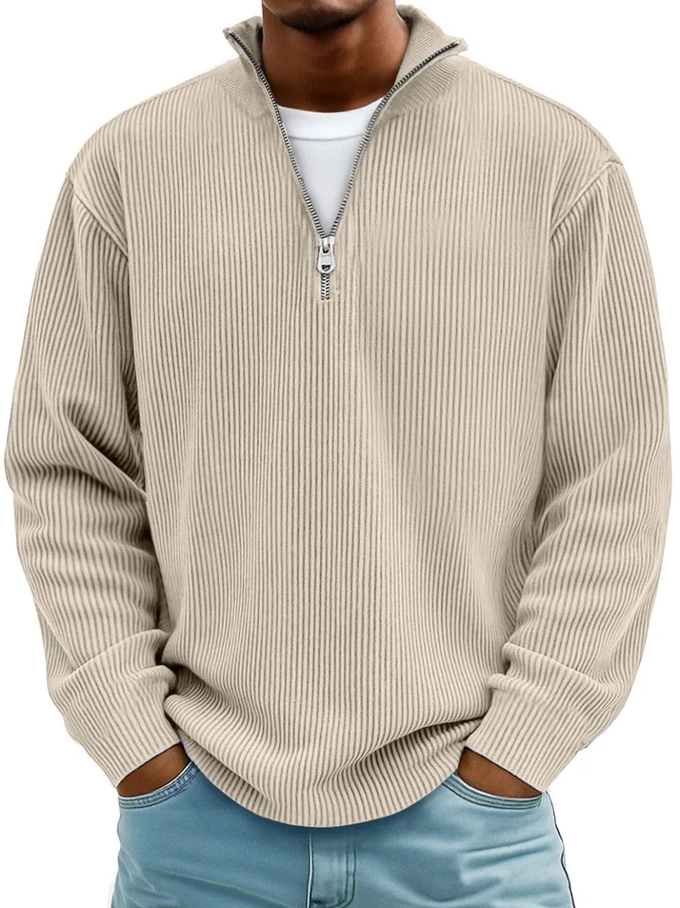 LIAM | Pullover with ribbed texture