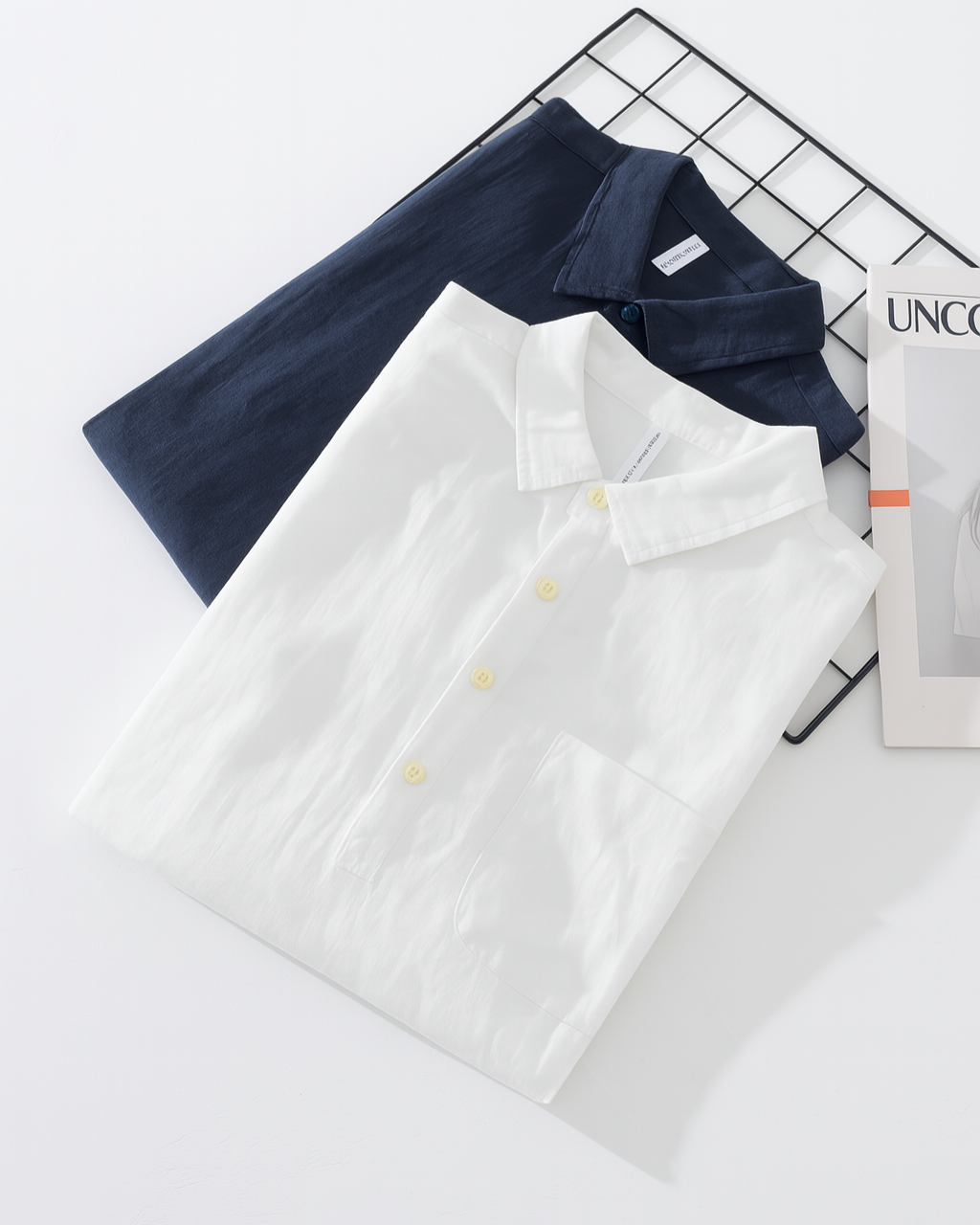 NORA | Shirt with half-placket popover