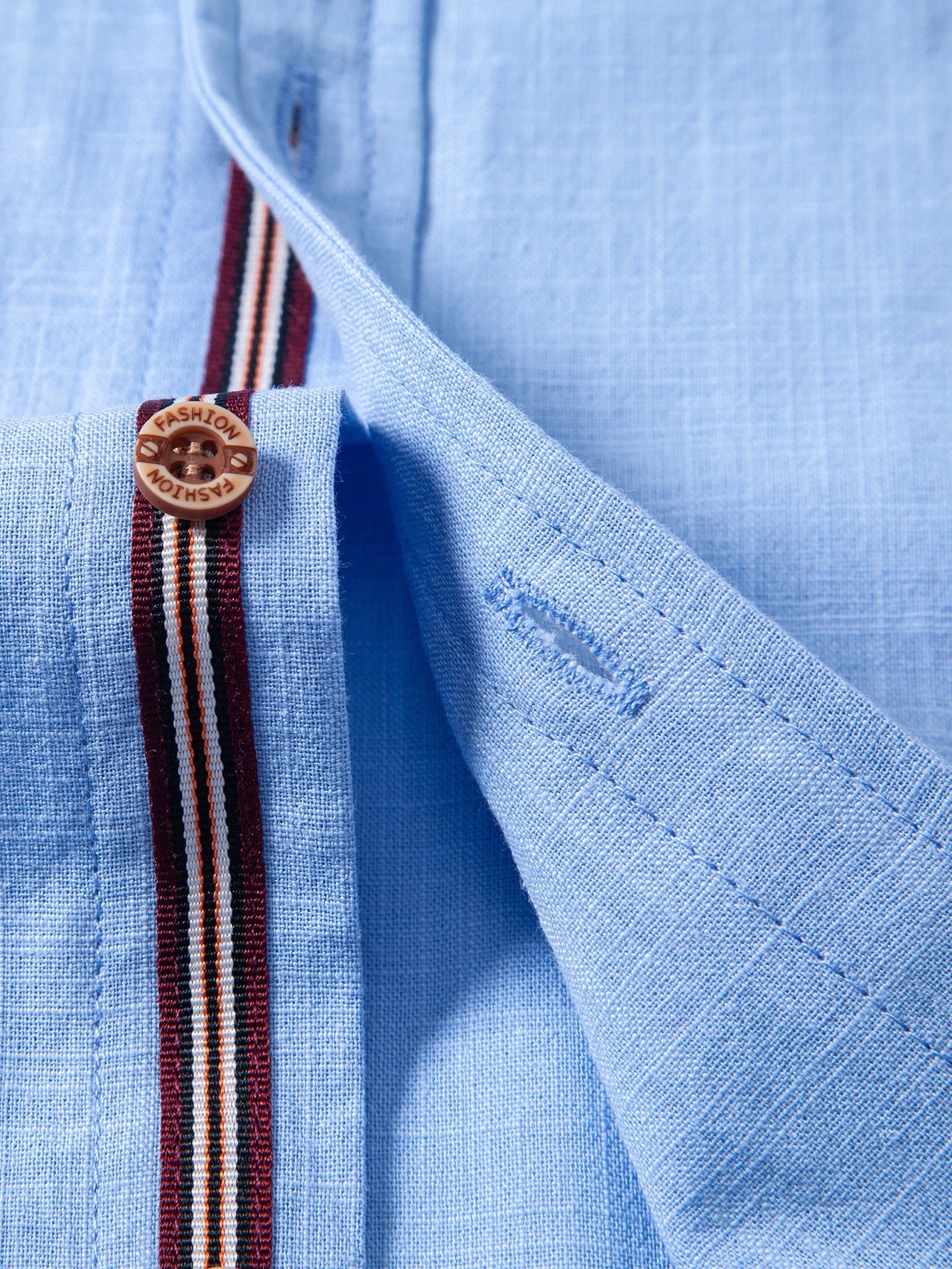 HENRY | Short sleeve shirt with stand collar