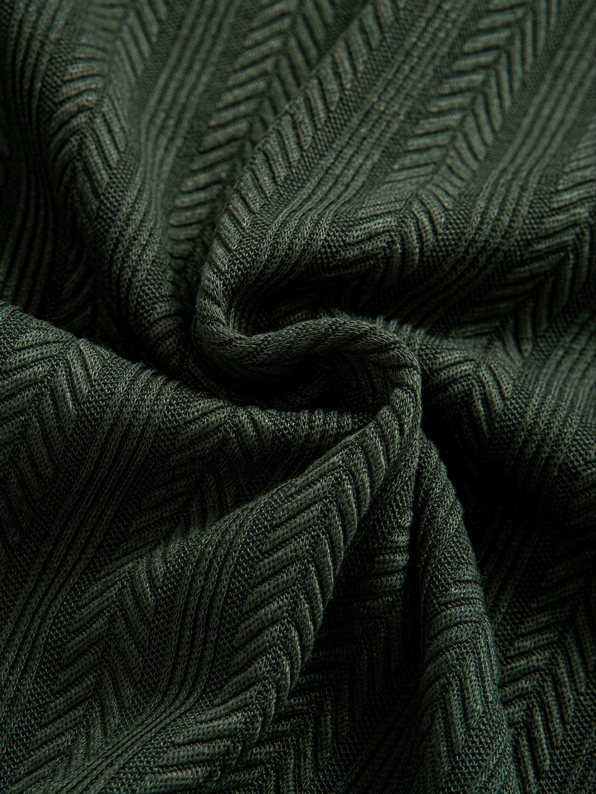 OLIVER | Polo with herringbone texture