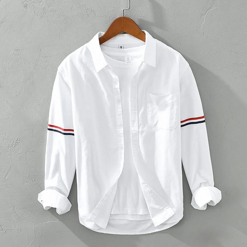 LITA | Shirt with stripe sleeve detail
