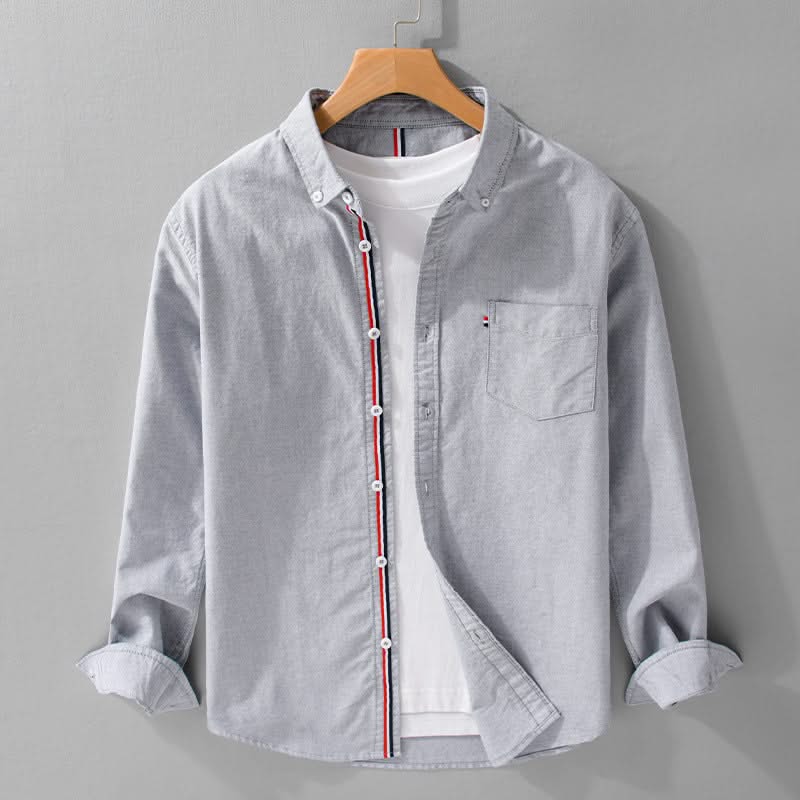 WILLIAM | Shirt with striped placket