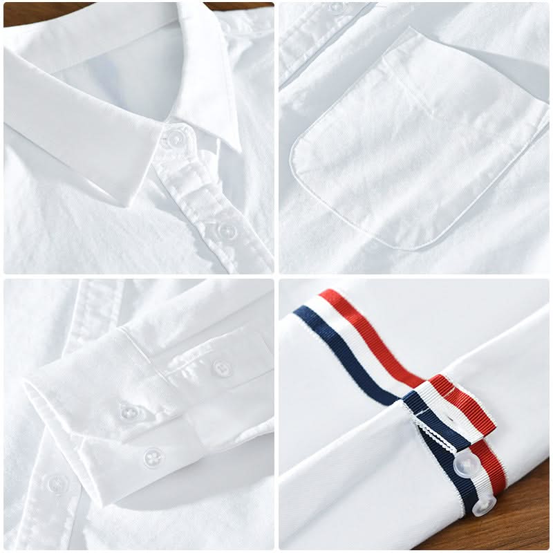 LITA | Shirt with stripe sleeve detail