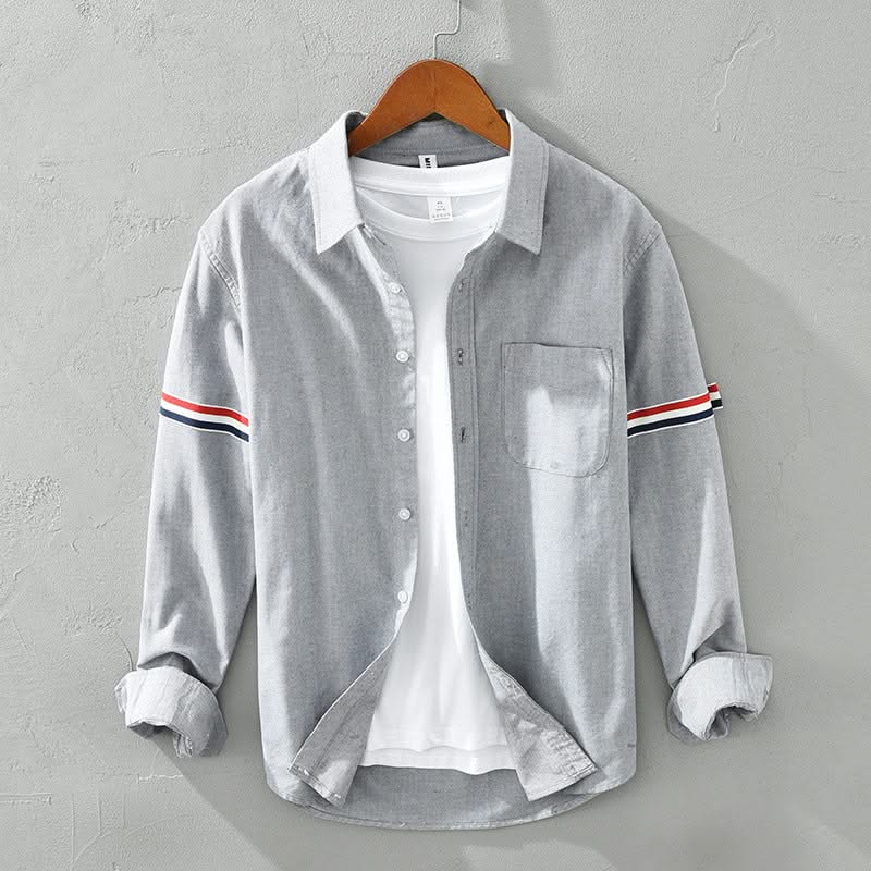 LITA | Shirt with stripe sleeve detail