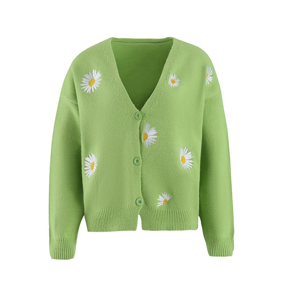 AVERY | Cardigan with floral embroidery