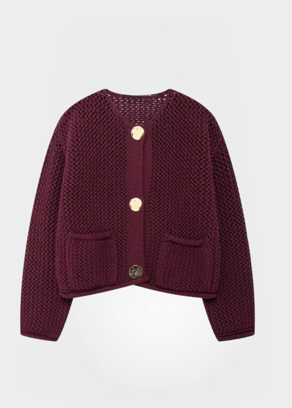NORA | Knit cardigan with open front