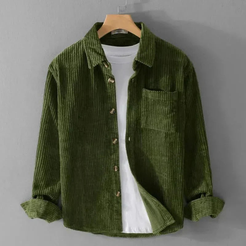 HAWTHORNE | Corduroy shirt with button-down front