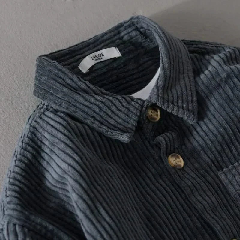 HAWTHORNE | Corduroy shirt with button-down front