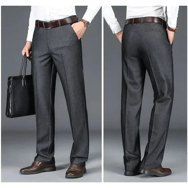 GRAYSON | Straight-leg pants with side pockets