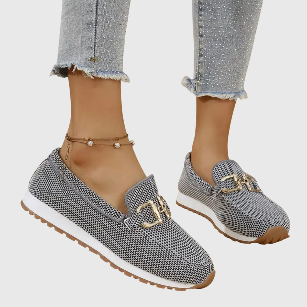 HARPER | Loafer with gold bit detail