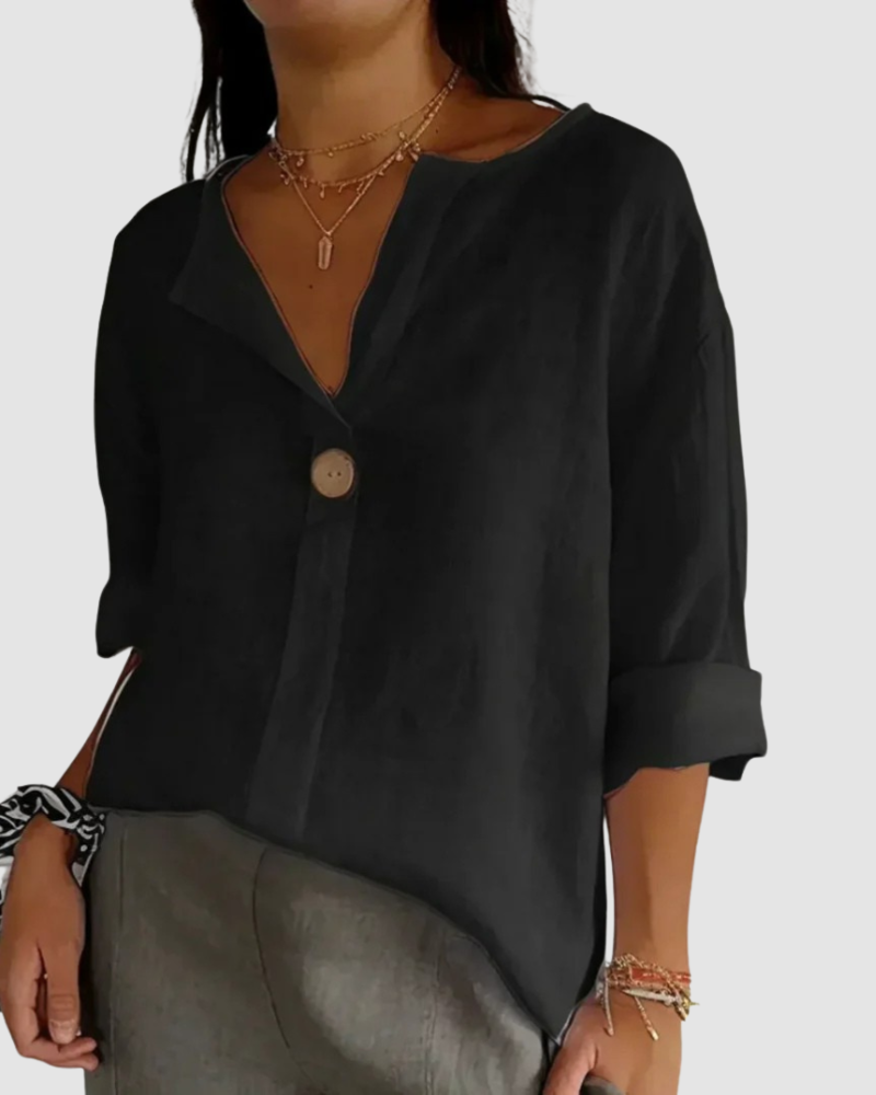 AVERY | Blouse with V-neck