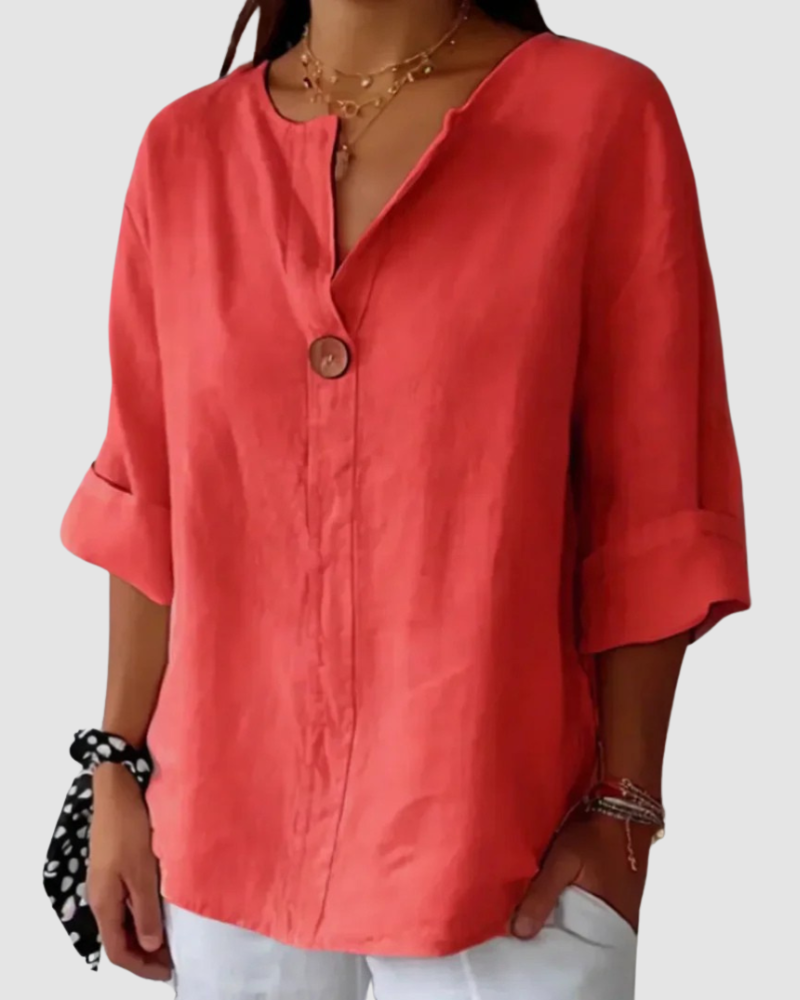 AVERY | Blouse with V-neck