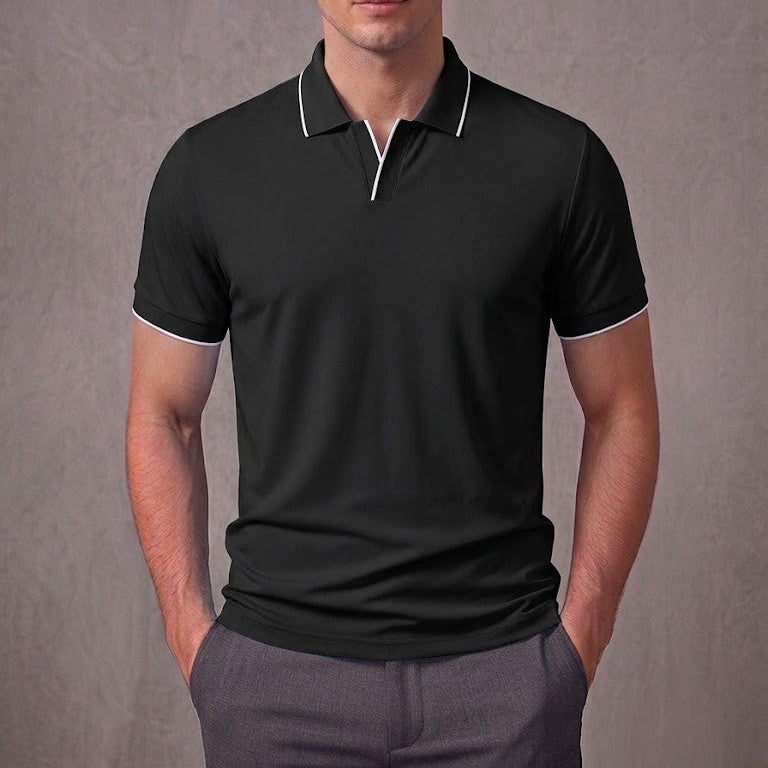 HENRY | Polo with Johnny collar