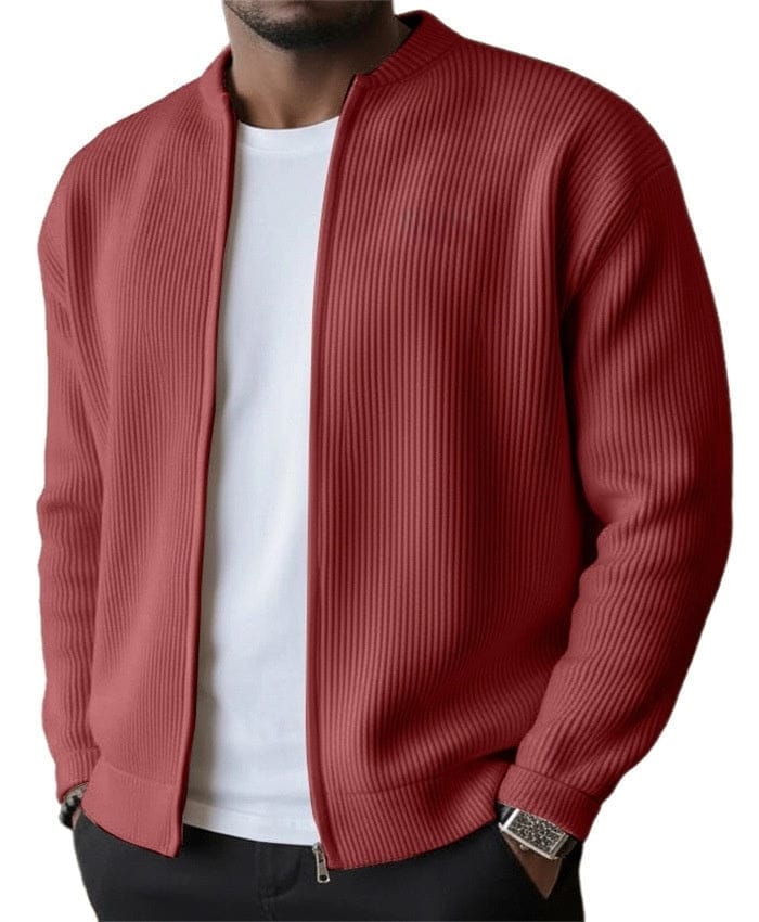 ANDRÉ FERRAN | Ribbed zip cardigan