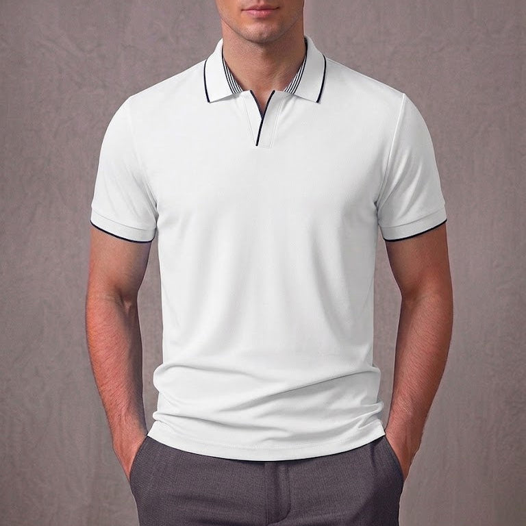 HENRY | Polo with Johnny collar
