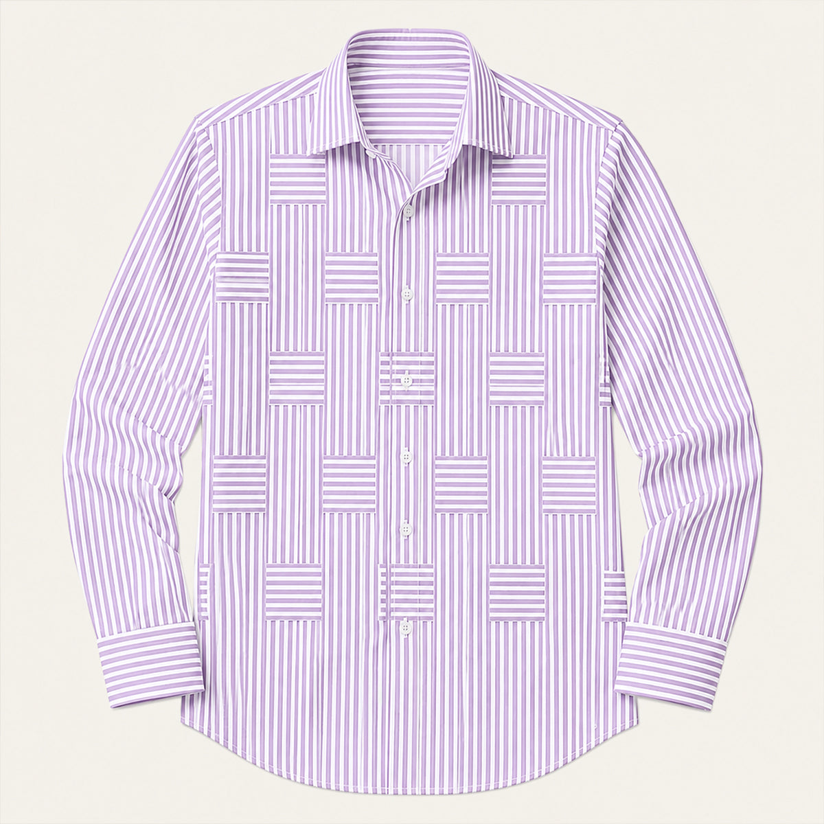 LIAM | Striped shirt with wrinkle-resistant finish