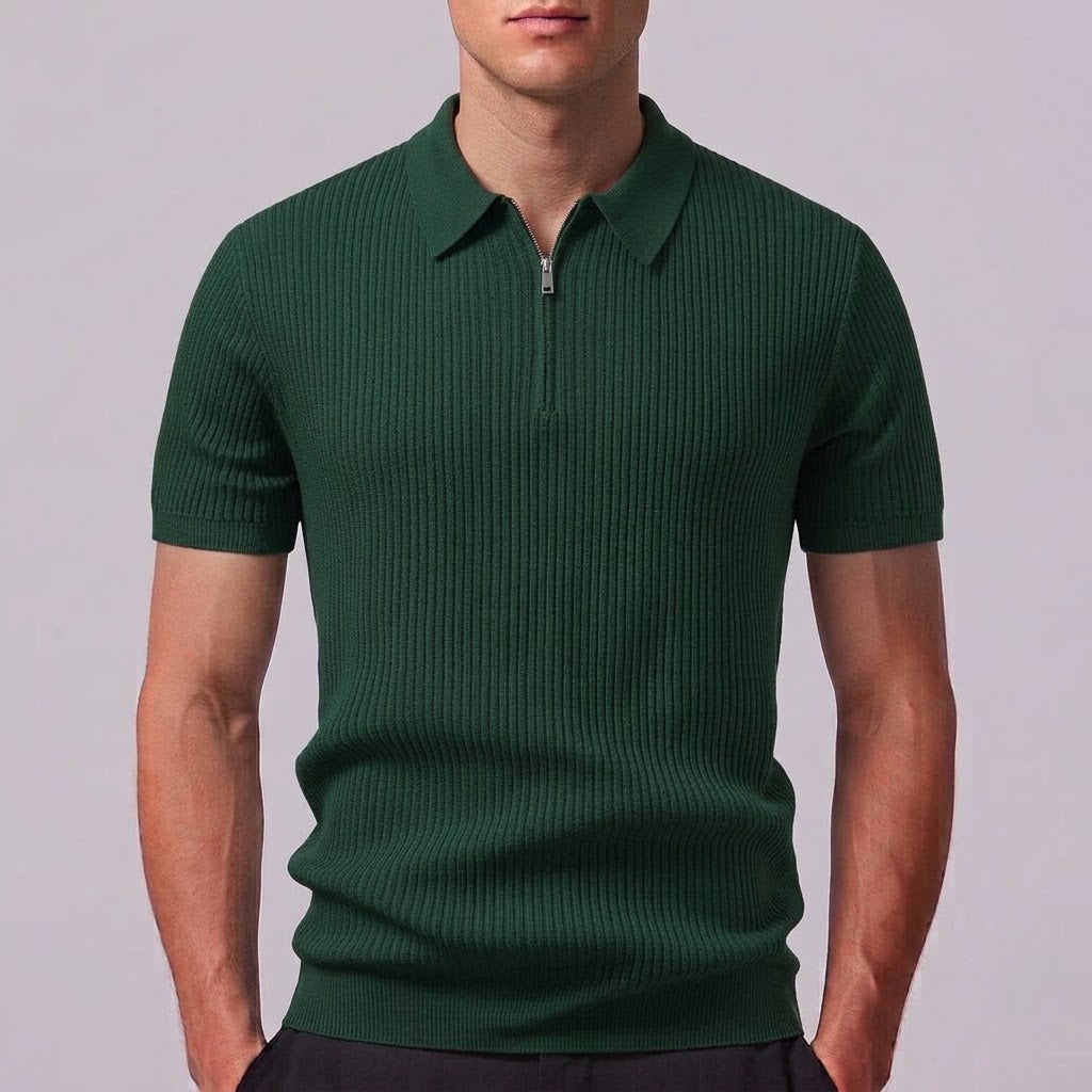 SIENNA | Polo with zip neckline