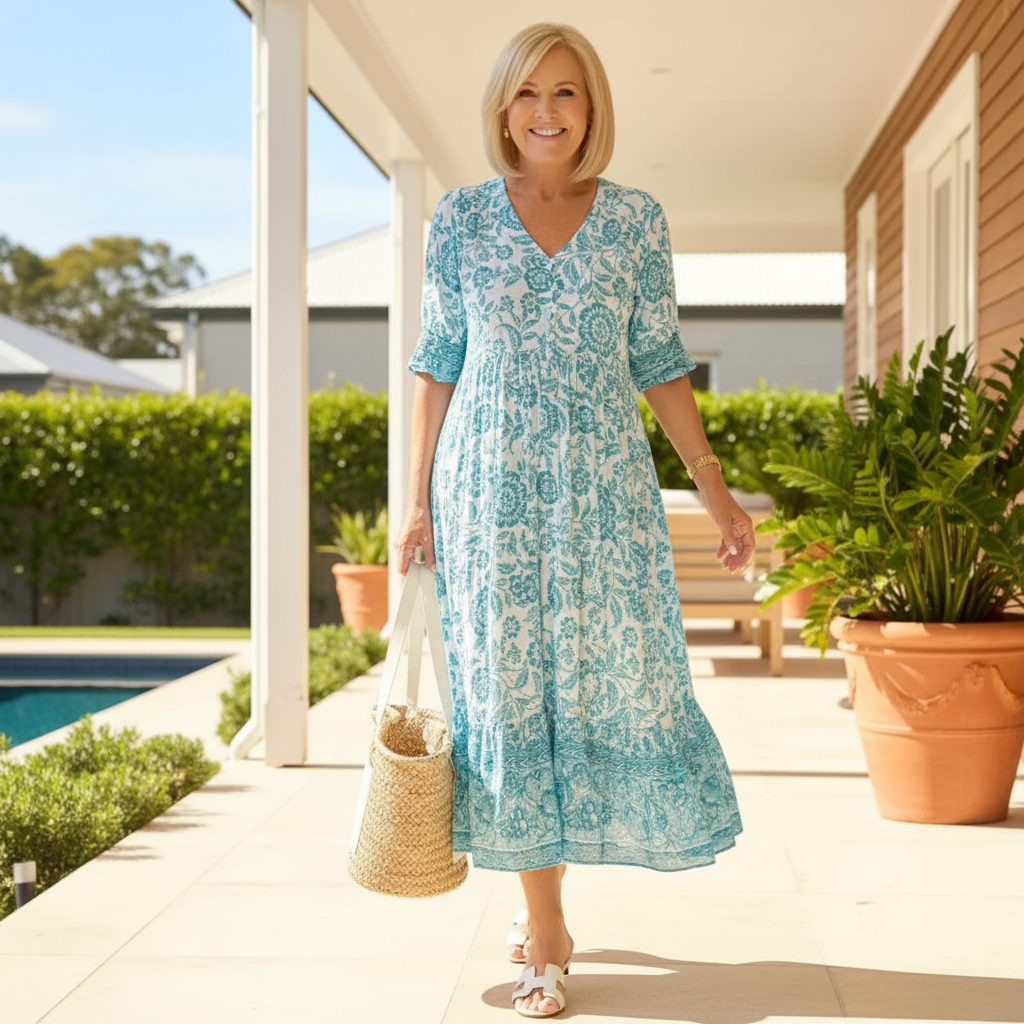 DANNA | Maxi dress with floral print