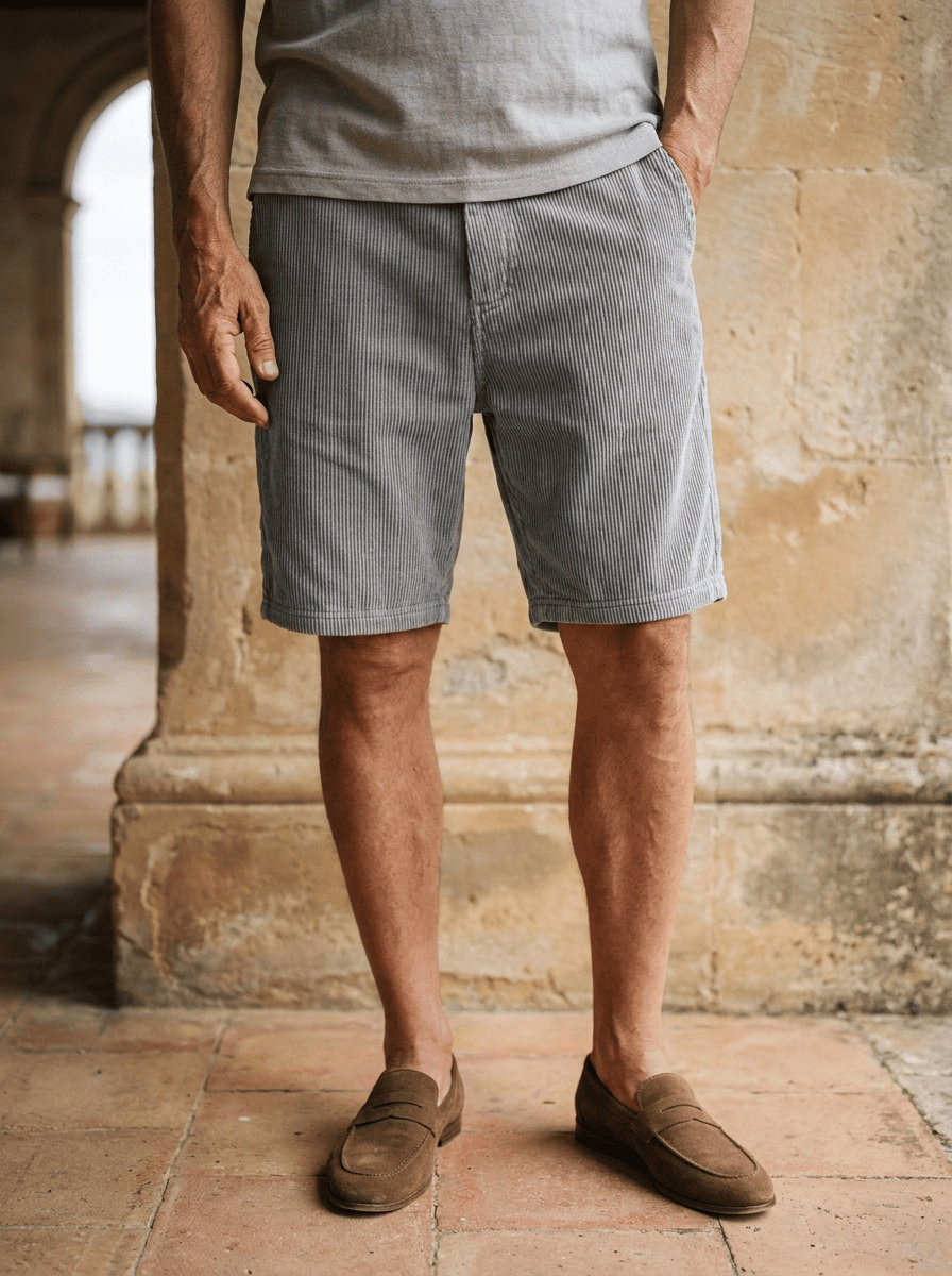 MASON | Corduroy shorts with elastic waist