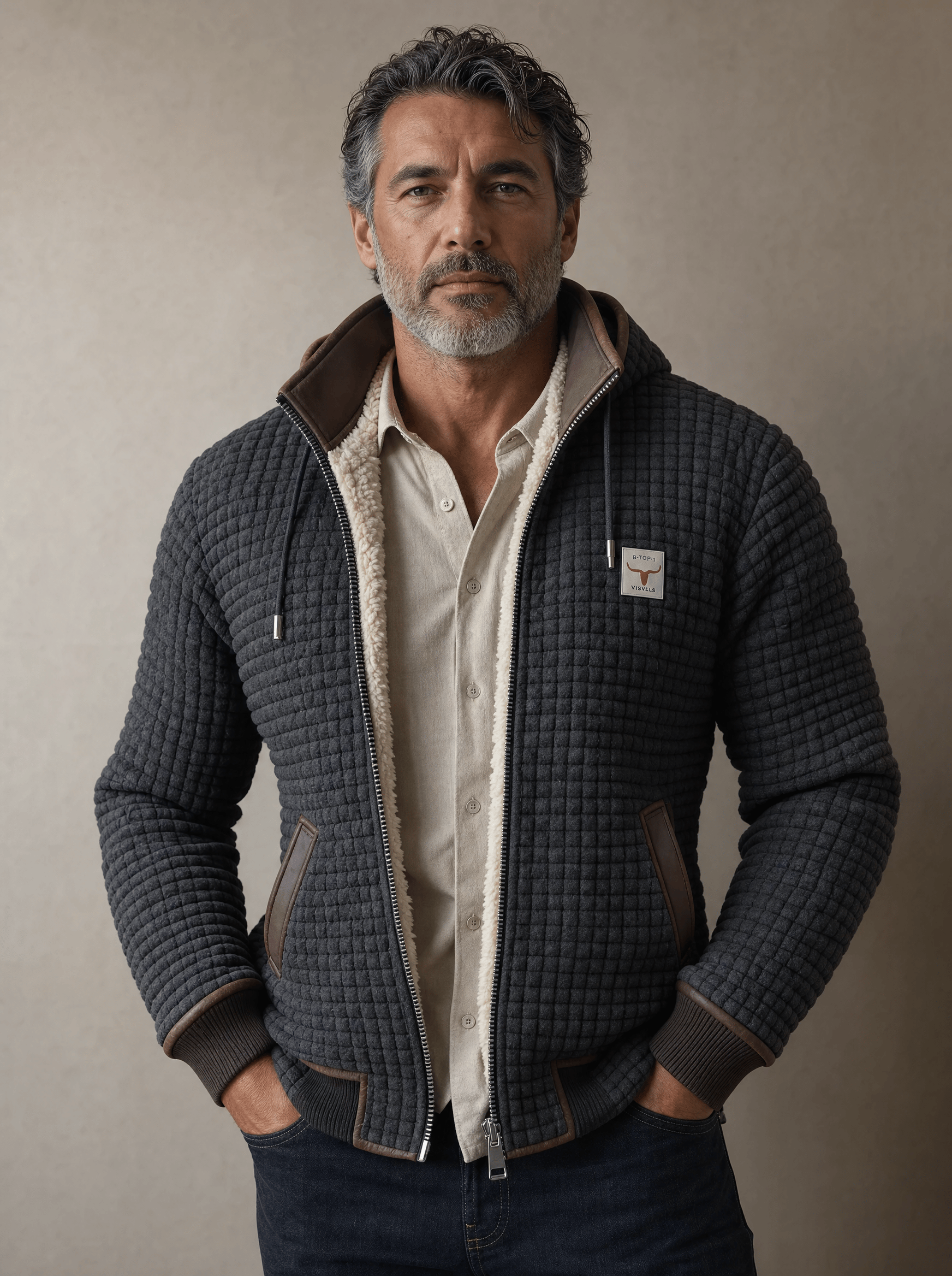 WILLIAM | Jacket with sherpa lining