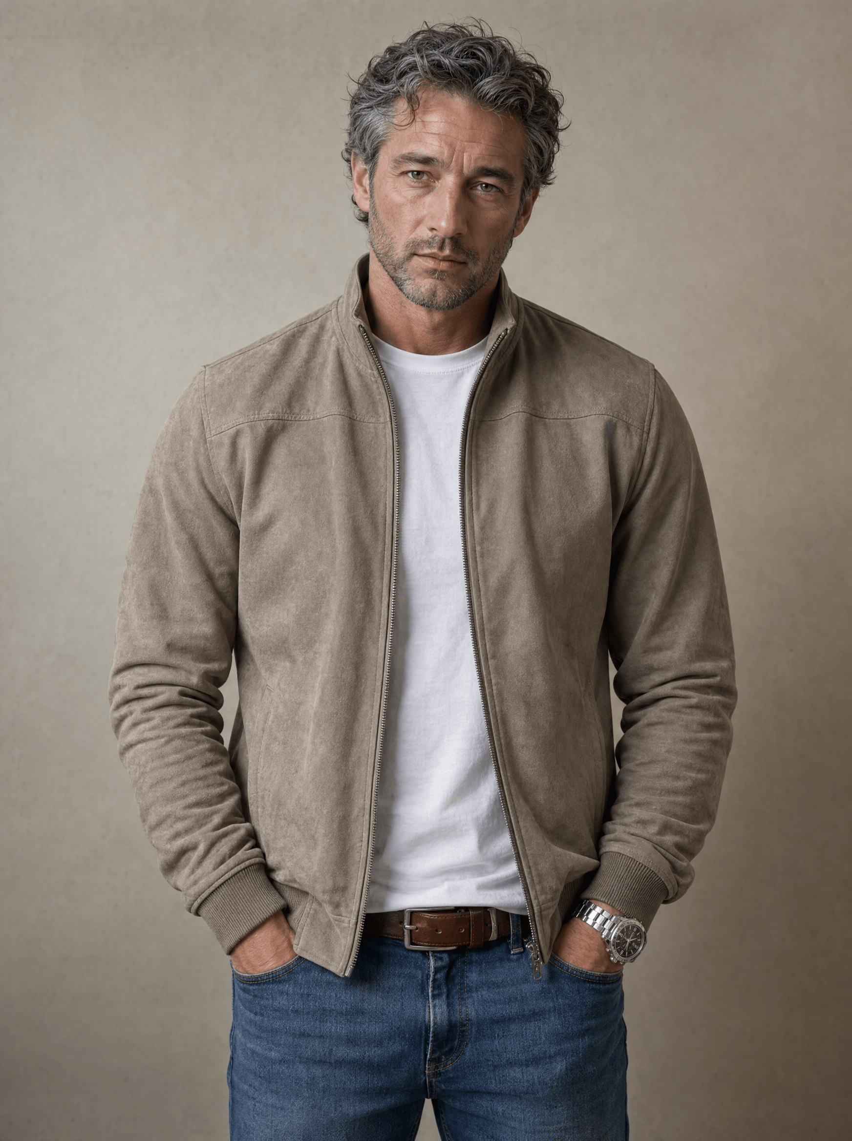 NOAH | Bomber jacket with stand collar