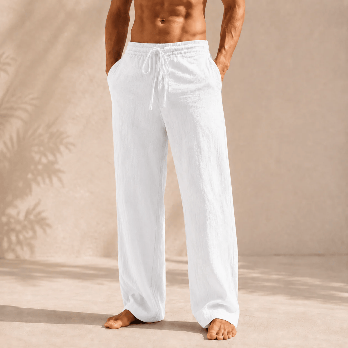 OWEN | Straight-leg pants with flowing drape