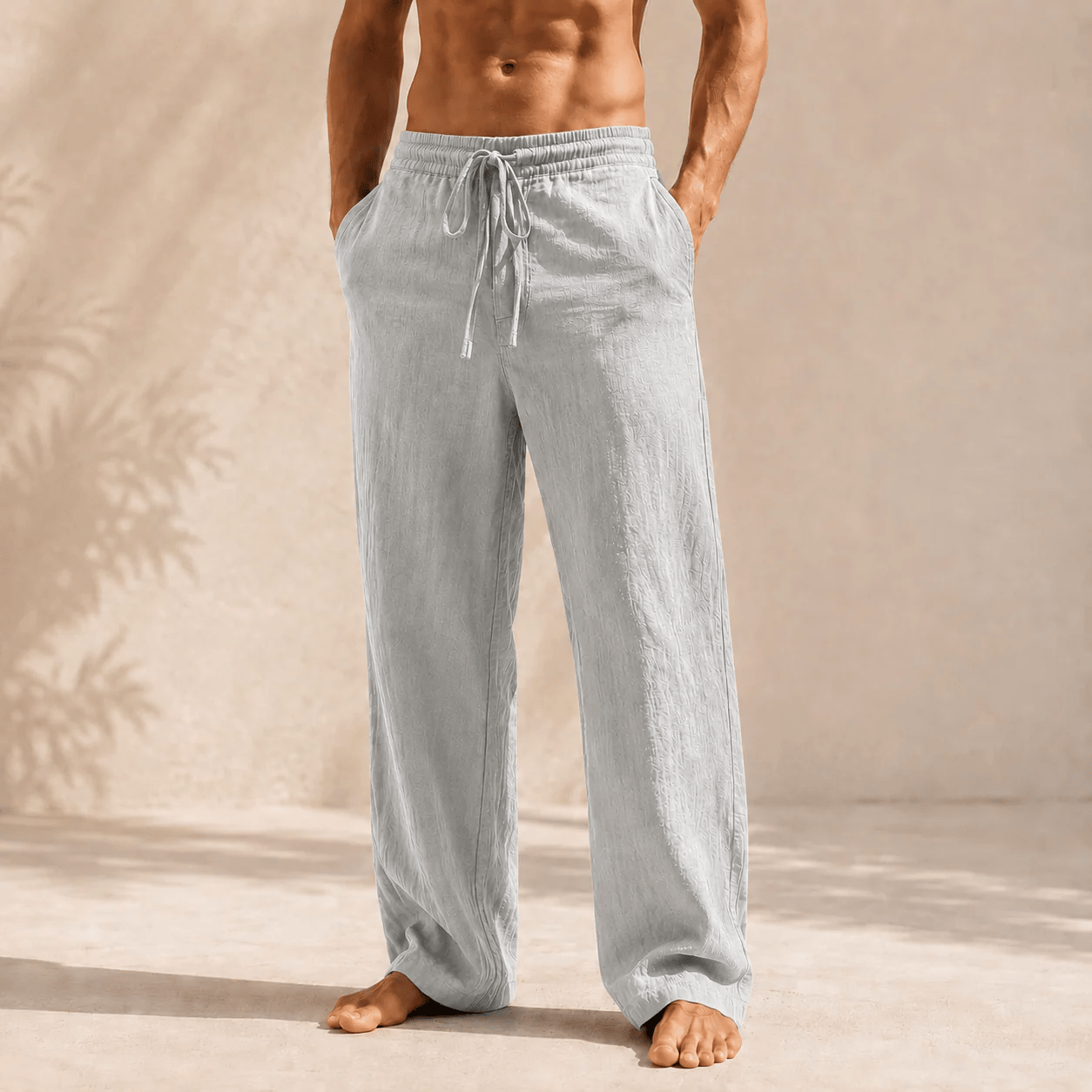 OWEN | Straight-leg pants with flowing drape