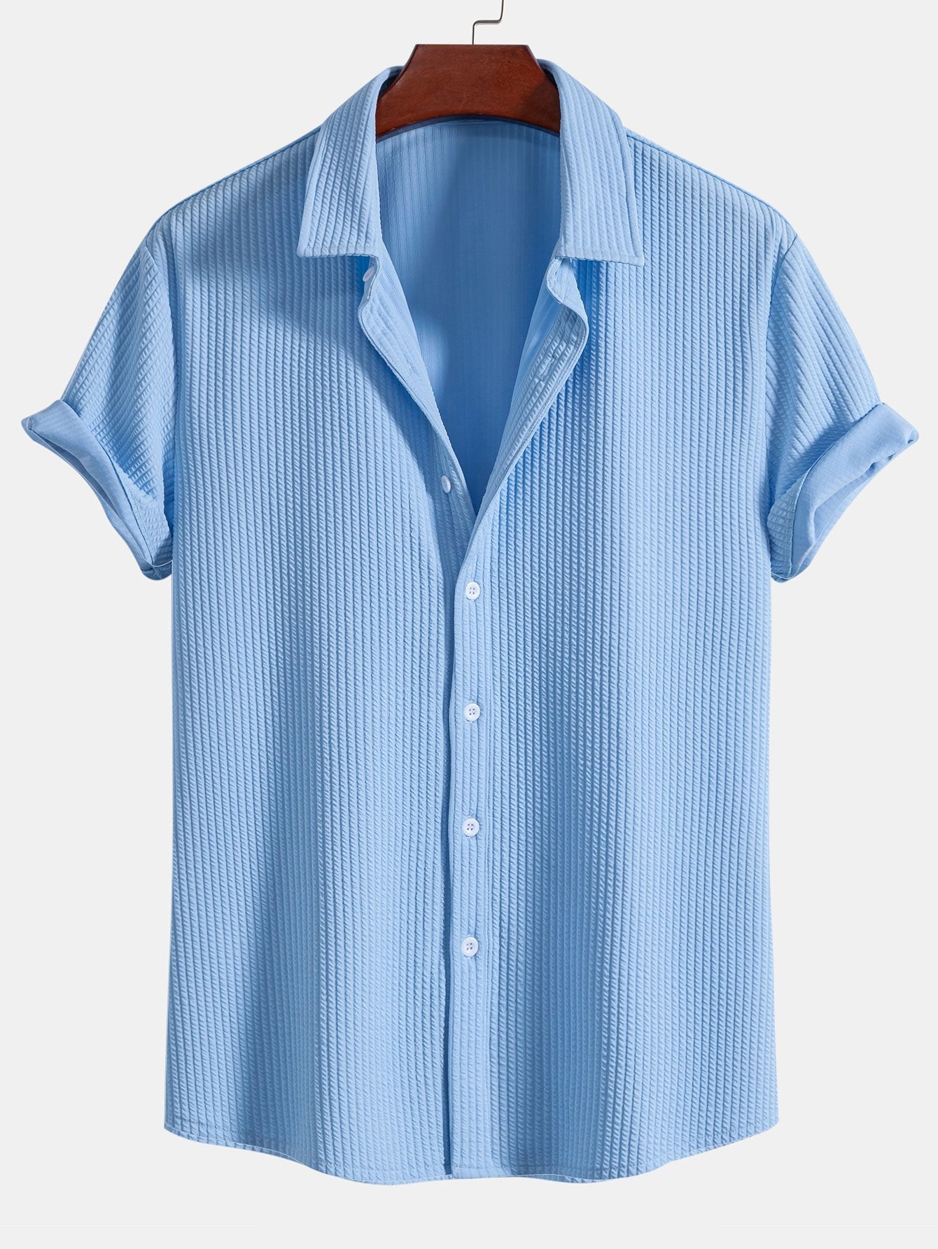 OWEN | Ribbed shirt with muscle fit