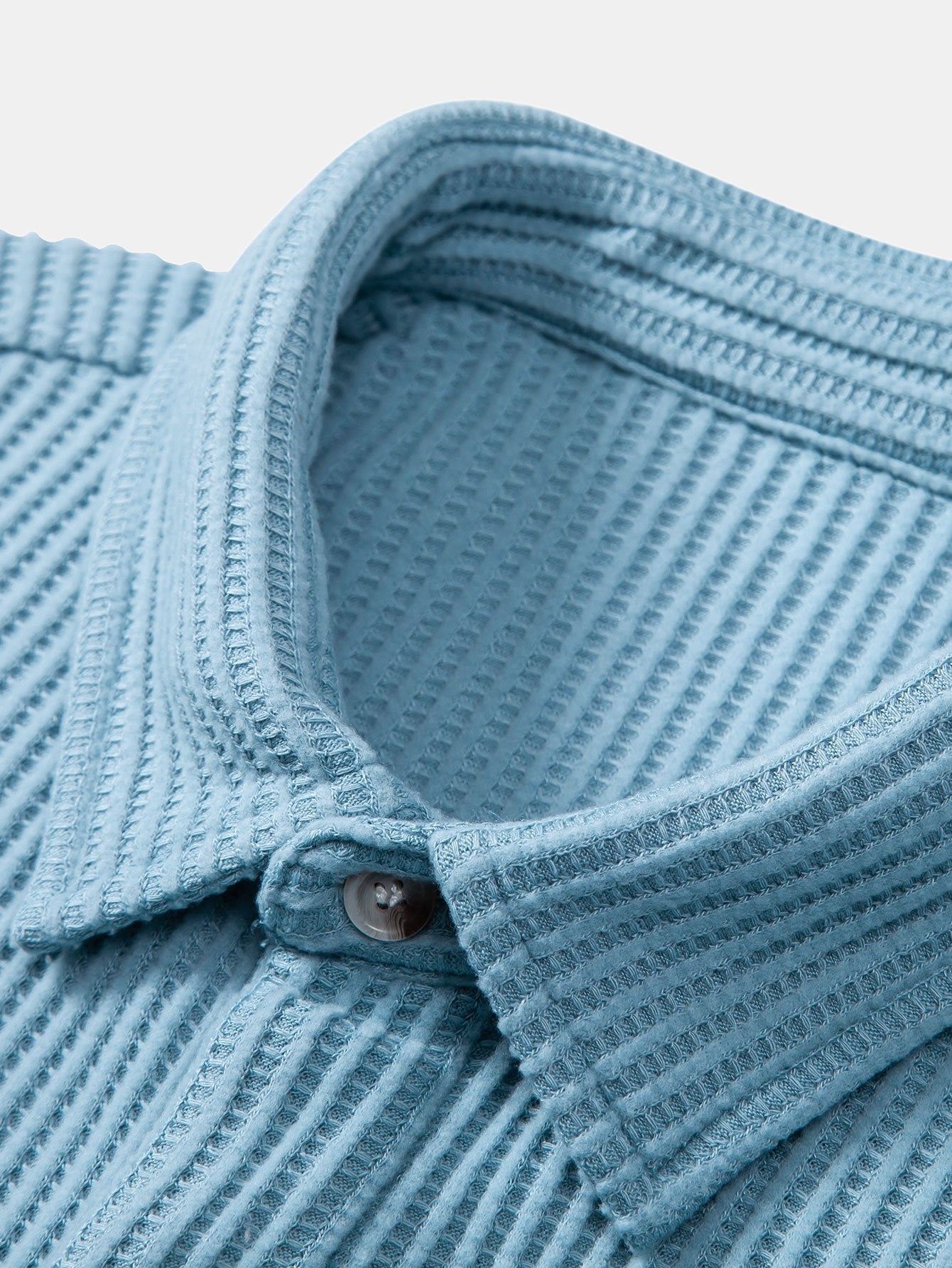 NOAH | Button shirt with waffle texture