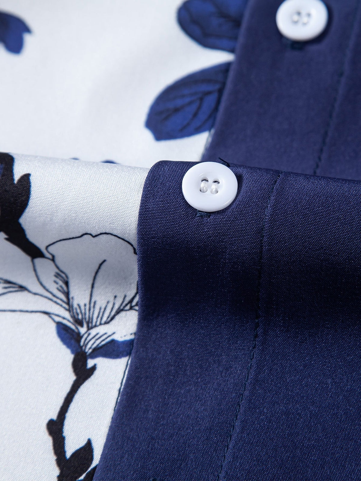 AMELIA | Button shirt with floral patchwork print