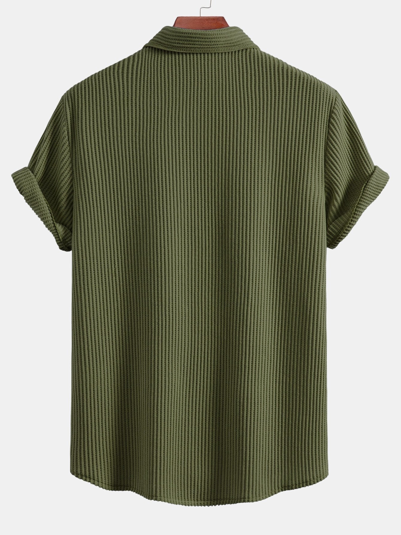 NOAH | Button shirt with waffle texture