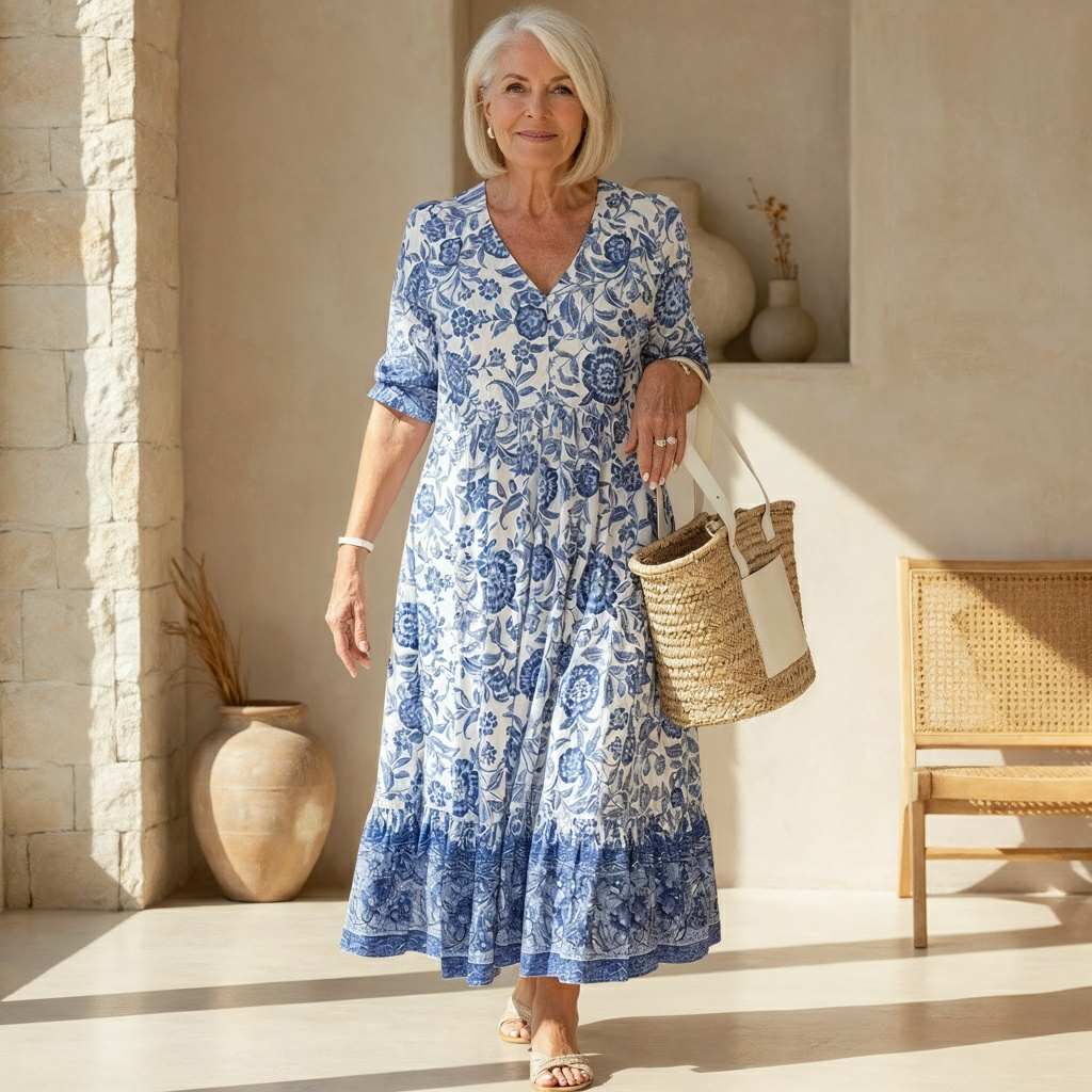 DANNA | Maxi dress with floral print