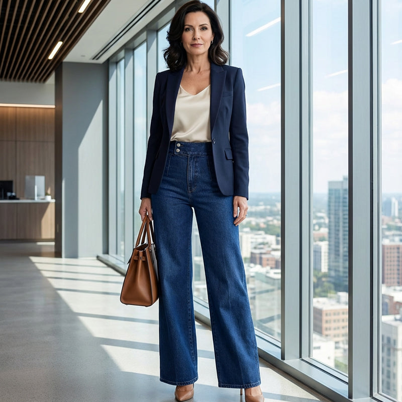 ISABELLA | Wide-leg jeans with high waist