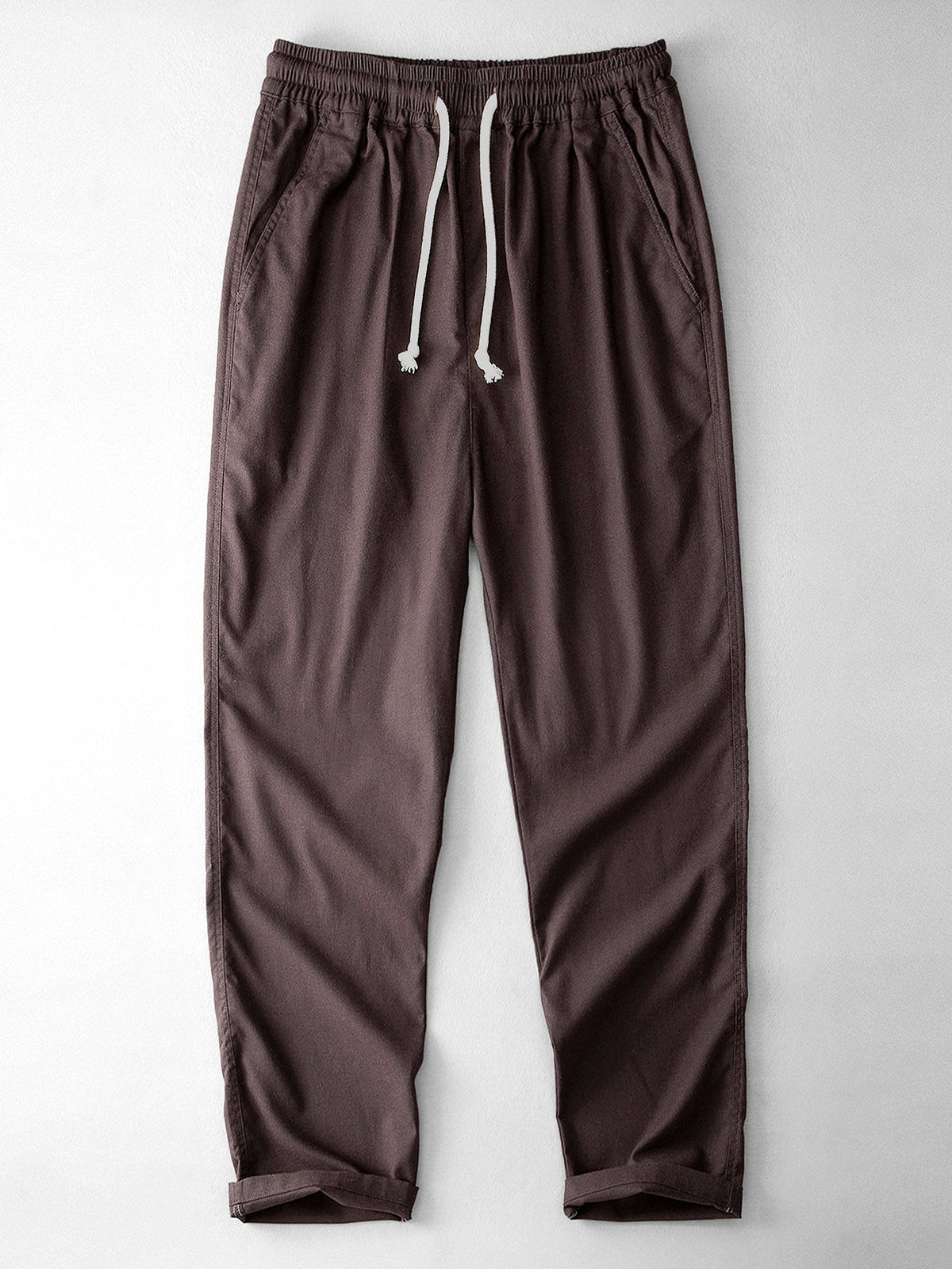 HARPER | Straight-leg pants with linen blend