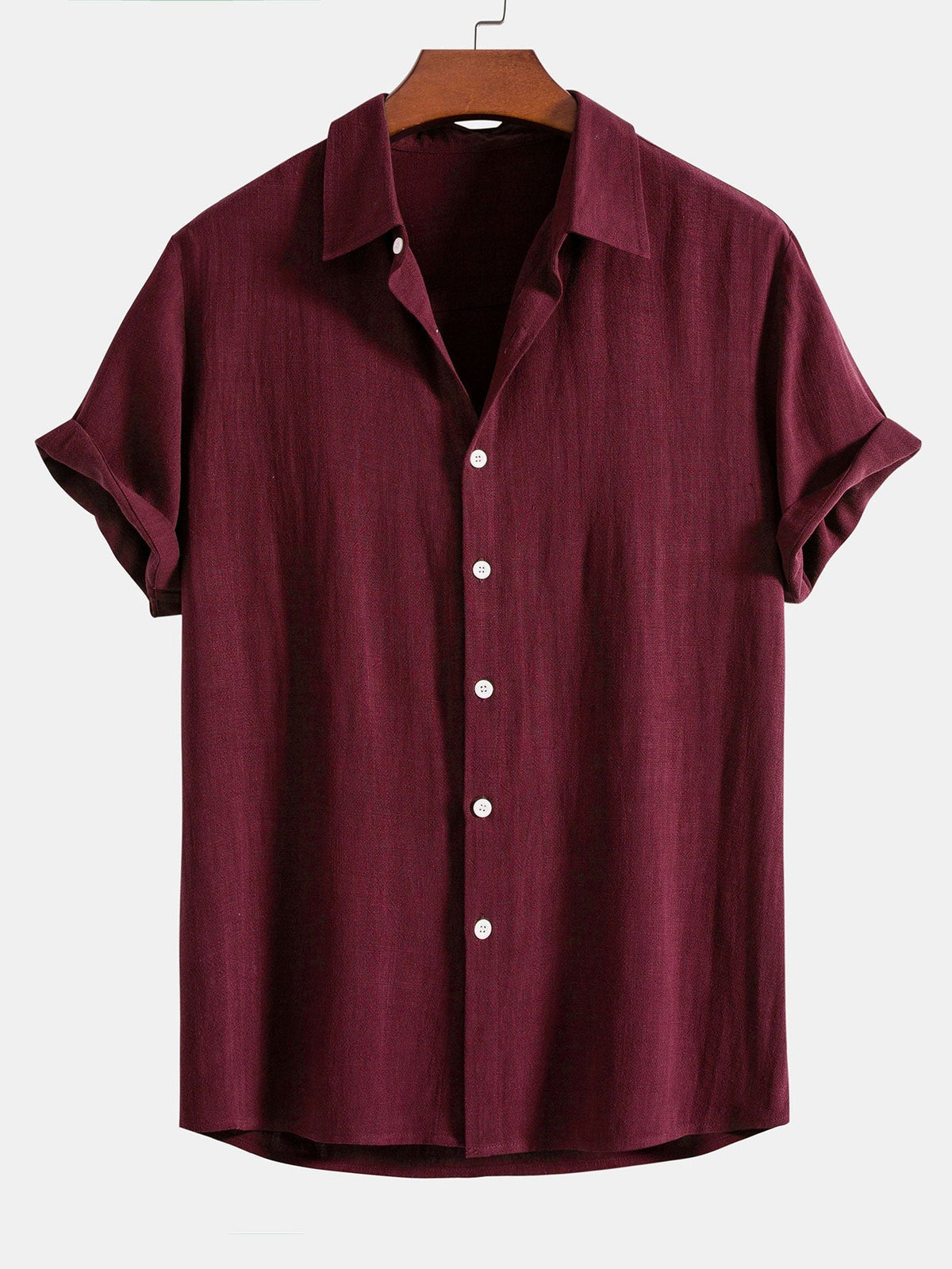 WYATT | Button shirt with linen-rayon blend