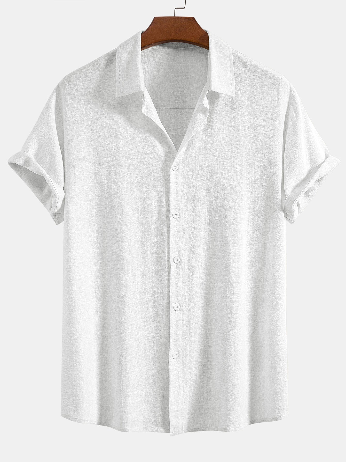 WYATT | Button shirt with linen-rayon blend