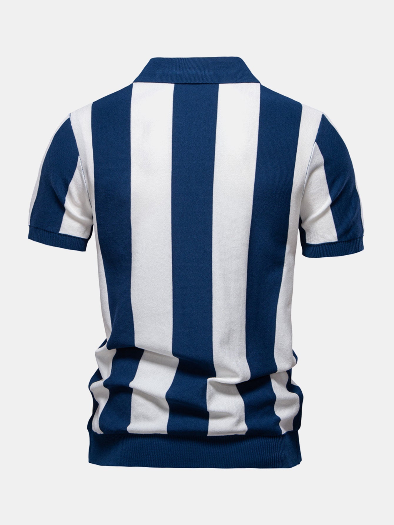 ASHTON | Zip polo with contrast knit