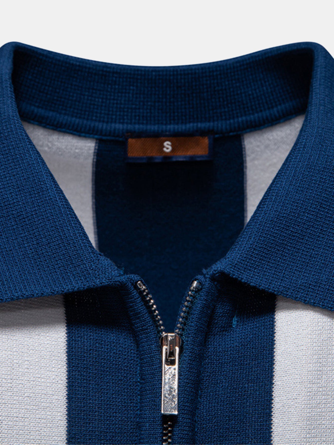 ASHTON | Zip polo with contrast knit