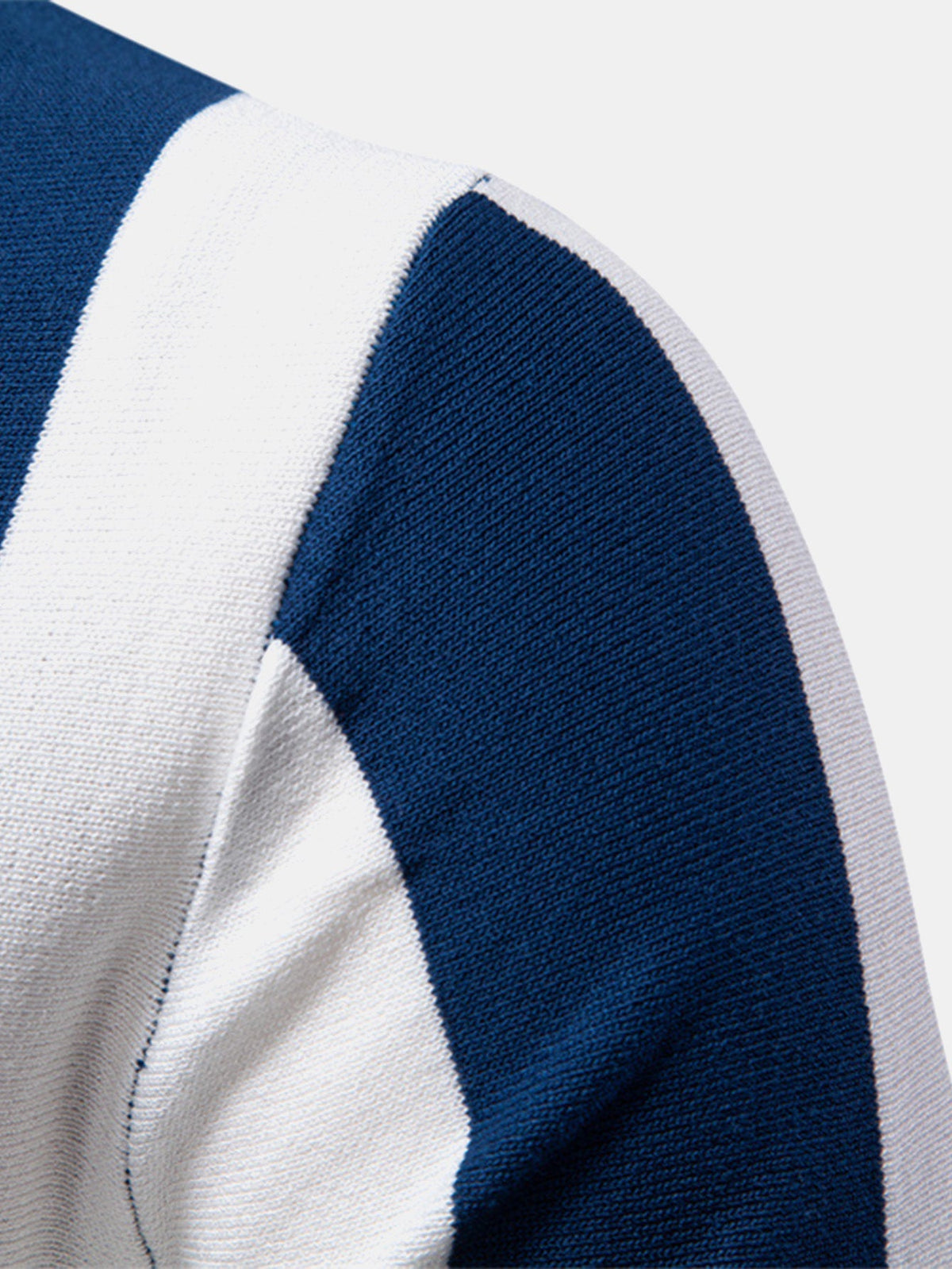 ASHTON | Zip polo with contrast knit