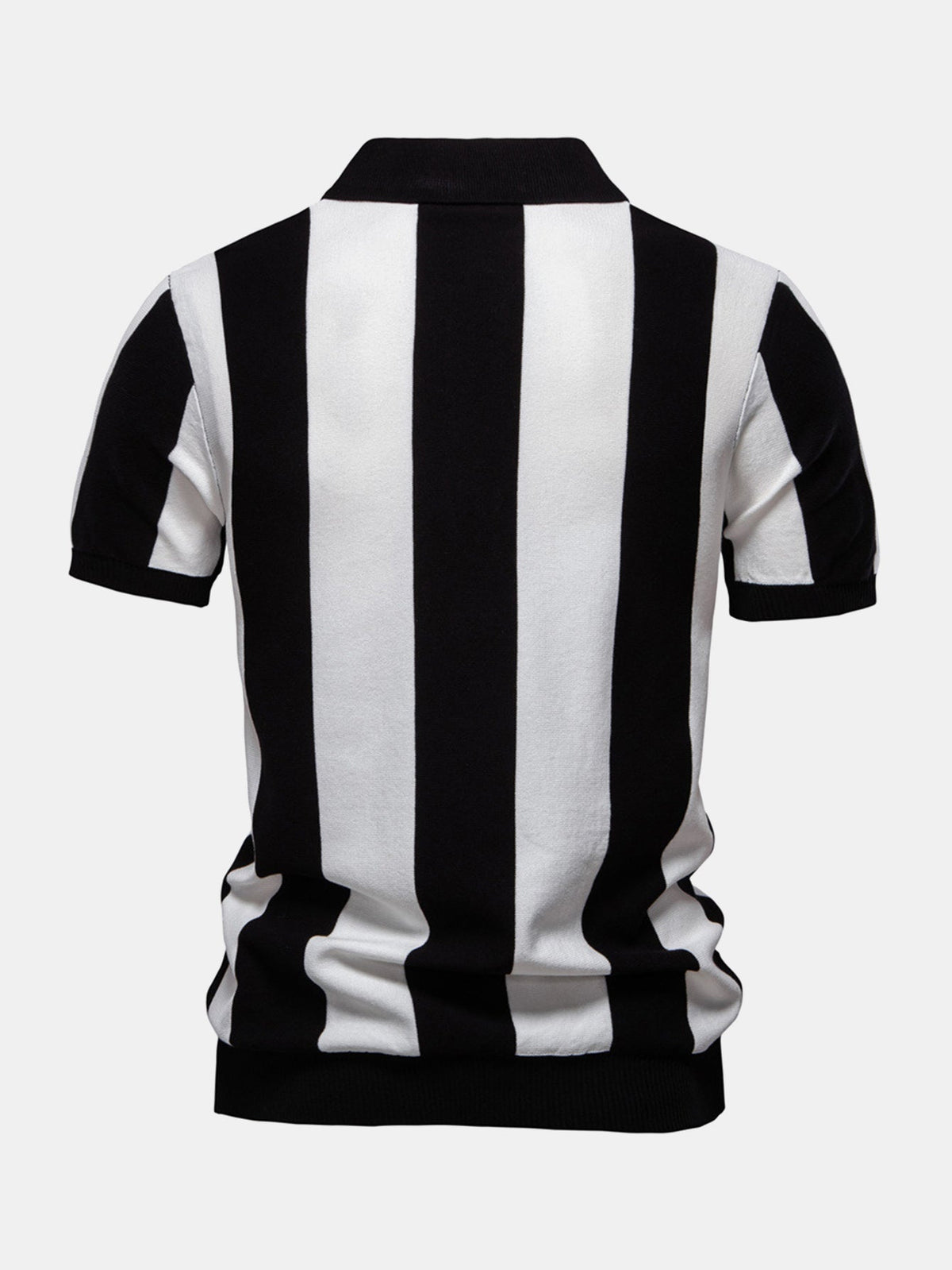 ASHTON | Zip polo with contrast knit